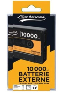 Batterie Externe 10000 mAh - Design K7 Audio