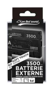 Batterie Externe 3500 mAh - Design K7 Audio - Soft Touch Edition