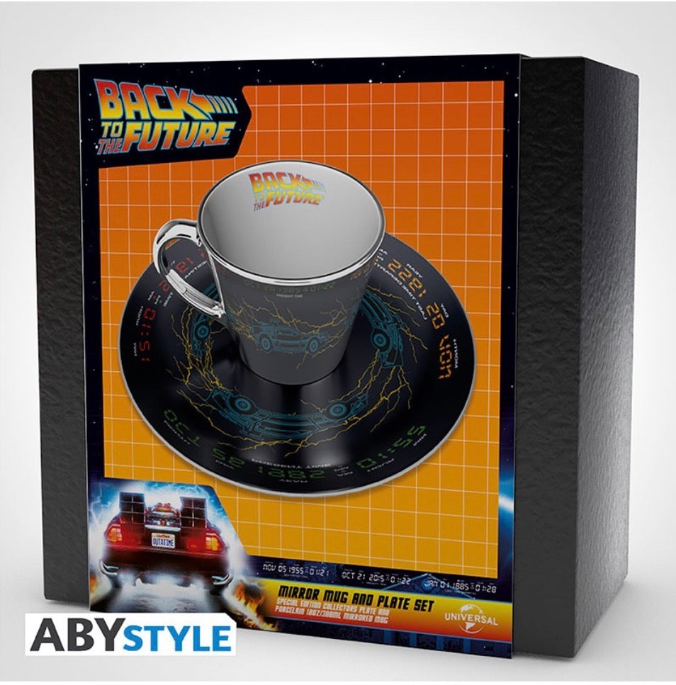 Mirror Mug & Plate Set - Back to the Future