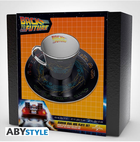 Mirror Mug & Plate Set - Back to the Future