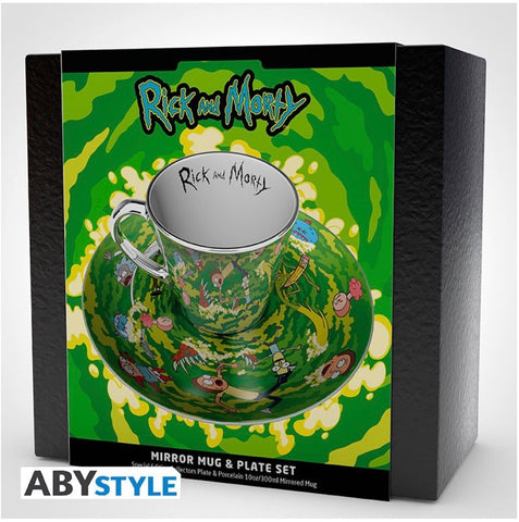 Mirror Mug & Plate Set - Rick & Morty