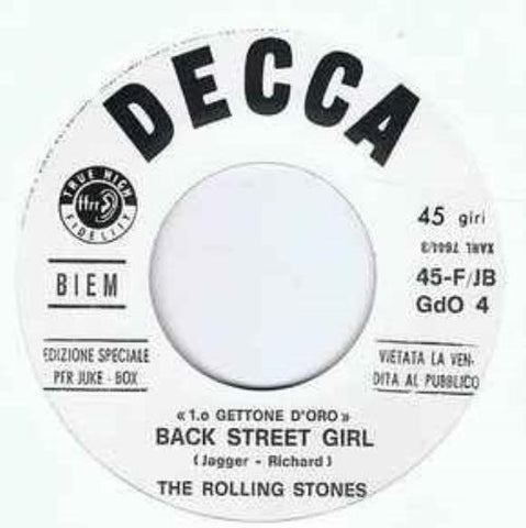 The Rolling Stones - Yesterday's Papers/Back Street Girl